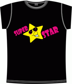 Прикольные футболки: суперстар black